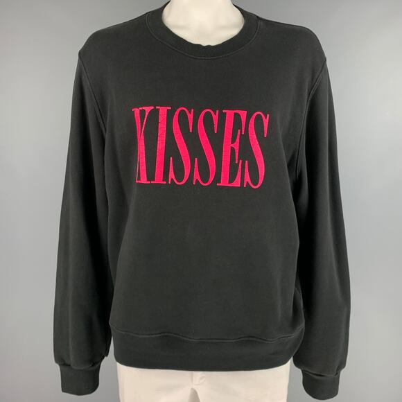 AMIRI Size XL Black Graphic Cotton Crew-Neck Sweatshirt - Picture 1 of 7